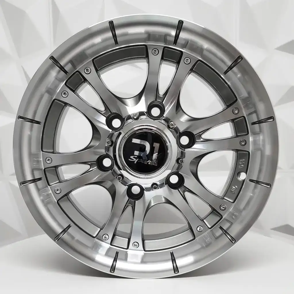 RIN 14X7 6-139.7 R1 SPORT 743 GUNMETAL MACHINE FACE ET-9 CB108