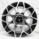 RIN 15X10 5-127 R1 SPORT X077 BLACK MACHINE FACE ET-44 CB83