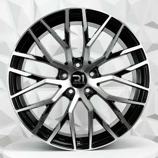 [190521] RIN 19X8.5 5-112 R1 SPORT F9761 BLACK MACHINE FACE ET42 CB66.56